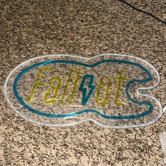 Colorful Fallout LED Sign - Picture 5 of 11